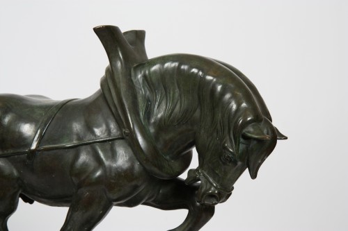 Cheval de trait - Raymond de Meester (1904-1995) - Sculpture Style 