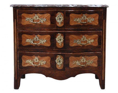 Petite commode marquetée Régence