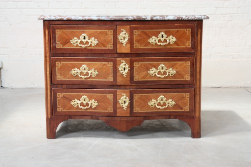 Mobilier Commode - Commode marquetée Régence