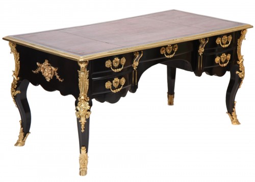 Rare and important Louis XIV double-sided bureau plat