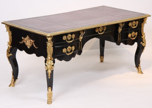 18th century - Rare and important Louis XIV double-sided bureau plat