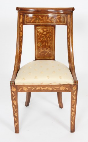 XIXe siècle - Ensemble de six chaises gondoles hollandaises