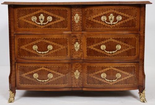 XVIIIe siècle - Commode Louis XIV dite "Mazarine"