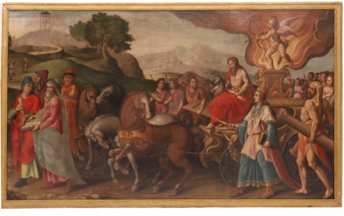Le triomphe de l'amour - XVIIe sièclle, suiveur de maerten van heemskerc