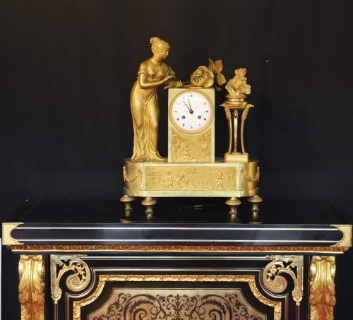 Horology  - Empire Clock &quot;Birth of the Duke of Bordeaux&quot;.