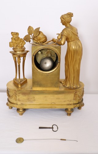 Empire Clock &quot;Birth of the Duke of Bordeaux&quot;. - 