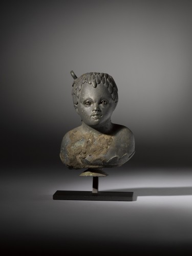 Balsamarium en forme de buste de garçon africain - Archéologie Style 