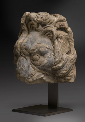 Sculpture Sculpture en pierre - Protome de lion