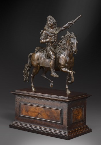 Sculpture Sculpture en Bronze - Louis XIV à cheval