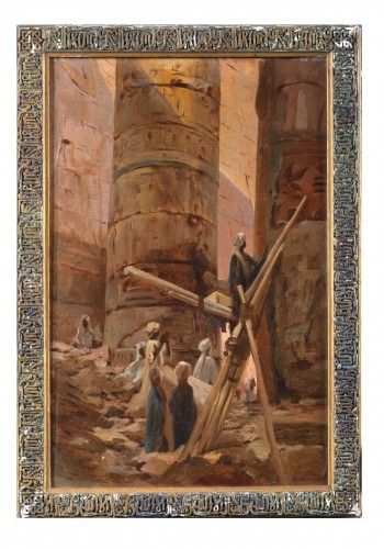 Karnak Temple scene - Georges Jules Victor Clairin (1843 - 1919) 