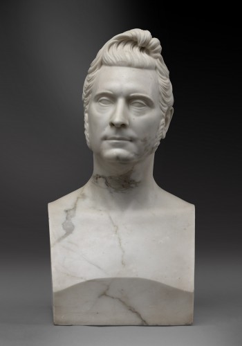 Herm-bust of a Man, possibly Antoine Pauwels (1796-1852) - Sculpture Style 