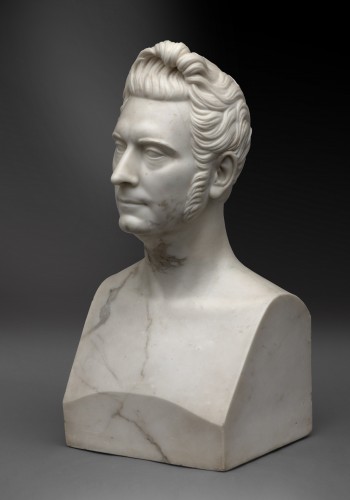 XIXe siècle - Herm-buste d'homme, peut-être Antoine Pauwels (1796-1852)
