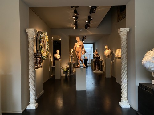 Sculpture Sculpture en Marbre - Paire de colonnes gothiques en marbre - Olivetani