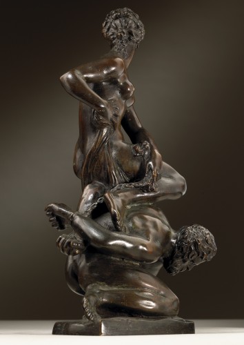 Sculpture Sculpture en Bronze - La vertu triomphe du vice