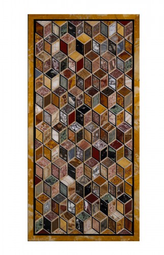 Geometric Pietra Dura Top / Coffee Table