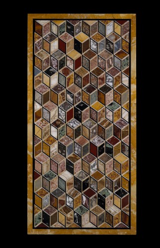 Geometric Pietra Dura Top / Coffee Table - Furniture Style 