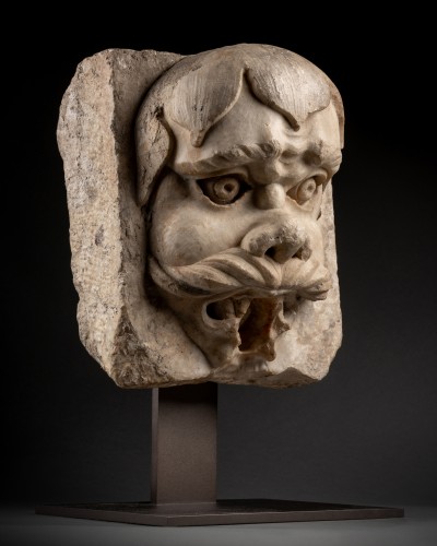 Sculpture  - Fontain Head of a Devil-Grotesque