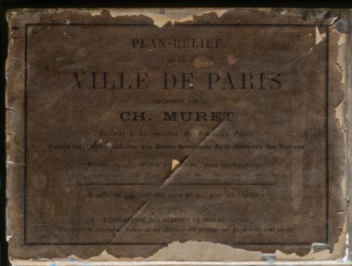 Relief map of Paris - Curiosities Style 