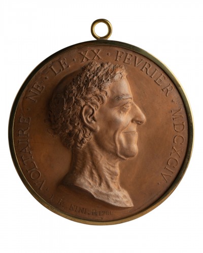 Portrait de Voltaire à l'antique, Jean-Baptiste Nini (1717–1786)