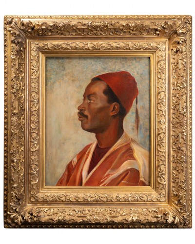 Portrait d’un homme égyptien - Leopold Carl Müller (1834–1892)