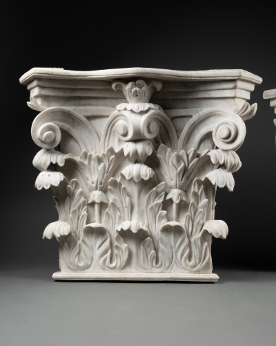 Sculpture  - Pair Relief Capitals