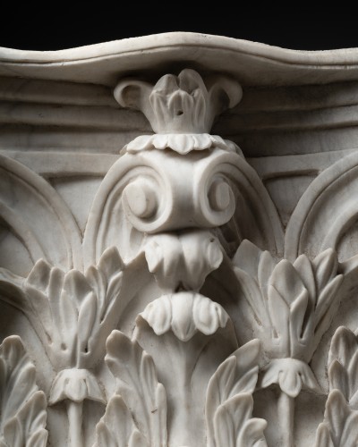 18th century - Pair Relief Capitals