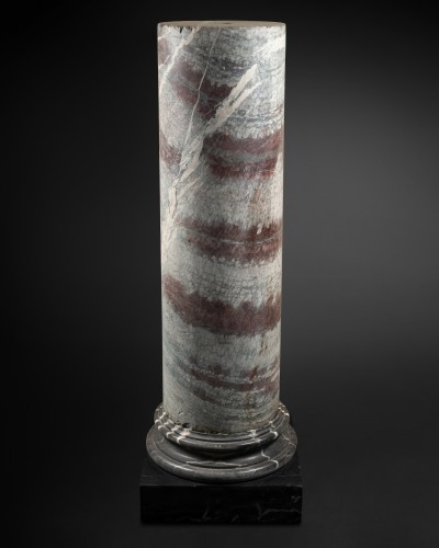 Colonne en marbre Campan Rubané, France 18e siècle - Objet de décoration Style 