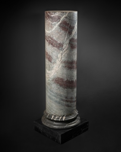 Colonne en marbre Campan Rubané, France 18e siècle - Desmet Galerie