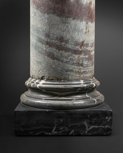 Colonne en marbre Campan Rubané, France 18e siècle - 