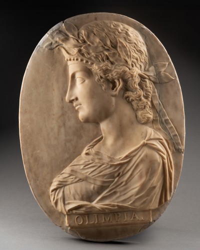 Paire de reliefs  Alexandre le Grand & Olympias - 