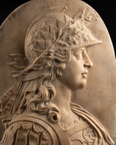 Antiquités - Paire de reliefs  Alexandre le Grand & Olympias