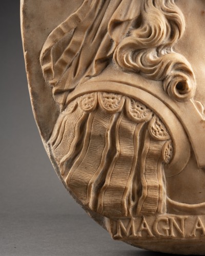 Antiquités - Paire de reliefs  Alexandre le Grand & Olympias