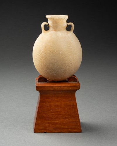 Ancient Art  - Egyptian Alabaster Flask with two Handles