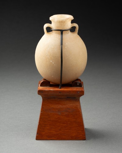  - Egyptian Alabaster Flask with two Handles