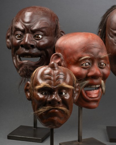 Asian Works of Art  - 11 Japanese Nô masks