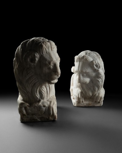  - Marble Recumbant lions