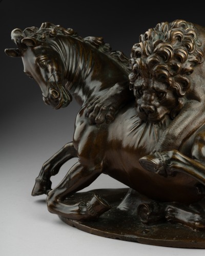 Renaissance - Lion attacking a horse 