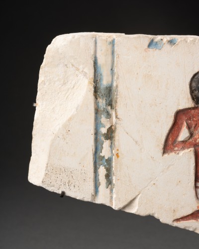 Egyptian Fragment of a Seated Man (tomb Mentuemhat ?) - 