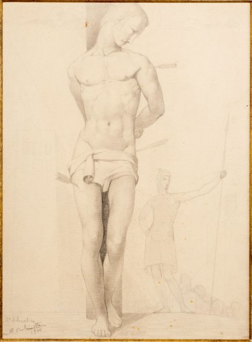 Paintings & Drawings  - Saint Sebastian - Marcel Delmotte (1901 – 1984)