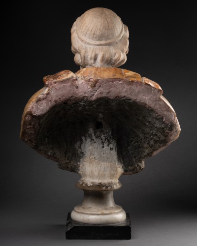 Coloured Marble Bust of a Roman (Philosopher?) - 