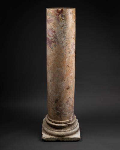 Colonne en marbre jaune - 