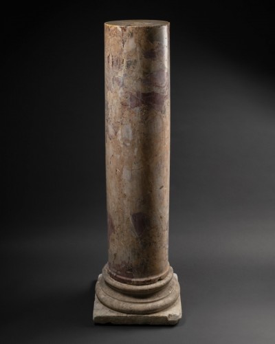 Antiquités - Colonne en marbre jaune