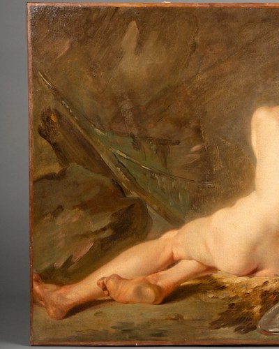 Tableaux et dessins Tableaux XVIIIe siècle - Académie d’homme, la mort d’hector (?)