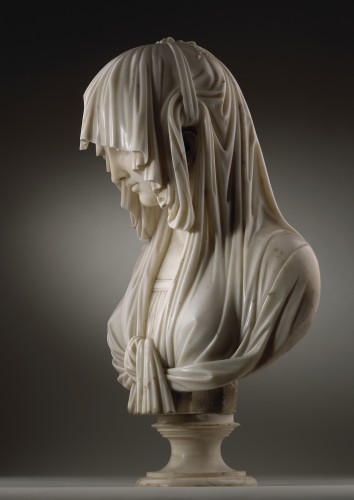 Sculpture Sculpture en Marbre - Pietà  Vierge Vestale