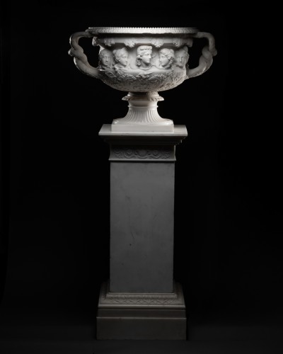 19th century - Warwick type vase: Apollo &amp; the nine Muses - Lorenzo Bartolini (1777-1850) and workshop