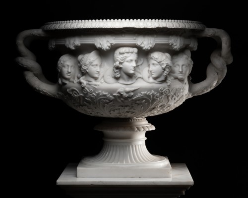  - Warwick type vase: Apollo &amp; the nine Muses - Lorenzo Bartolini (1777-1850) and workshop