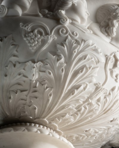 Antiquités - Warwick type vase: Apollo &amp; the nine Muses - Lorenzo Bartolini (1777-1850) and workshop