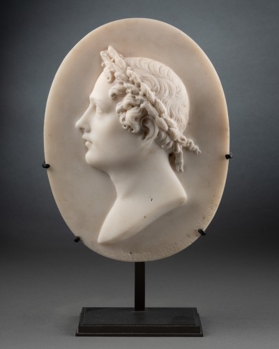 Sculpture  - Portrait of Lord Byron - Workshop of Bertel Thorvaldsen (1770-1844)