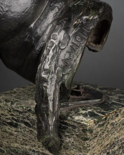 Antiquités - Head of an African man - Armando Violi (1884-1960)