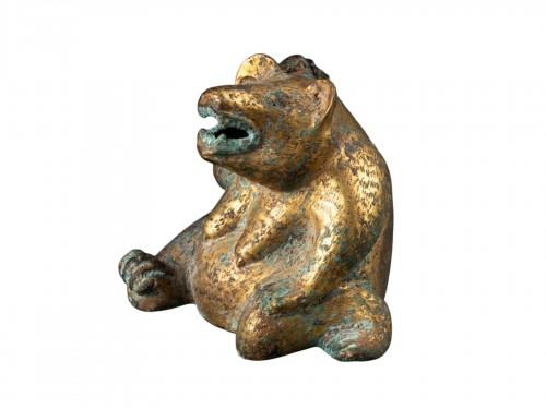 Gilt bronze bear